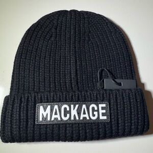 Mackage Black Knit Beanie